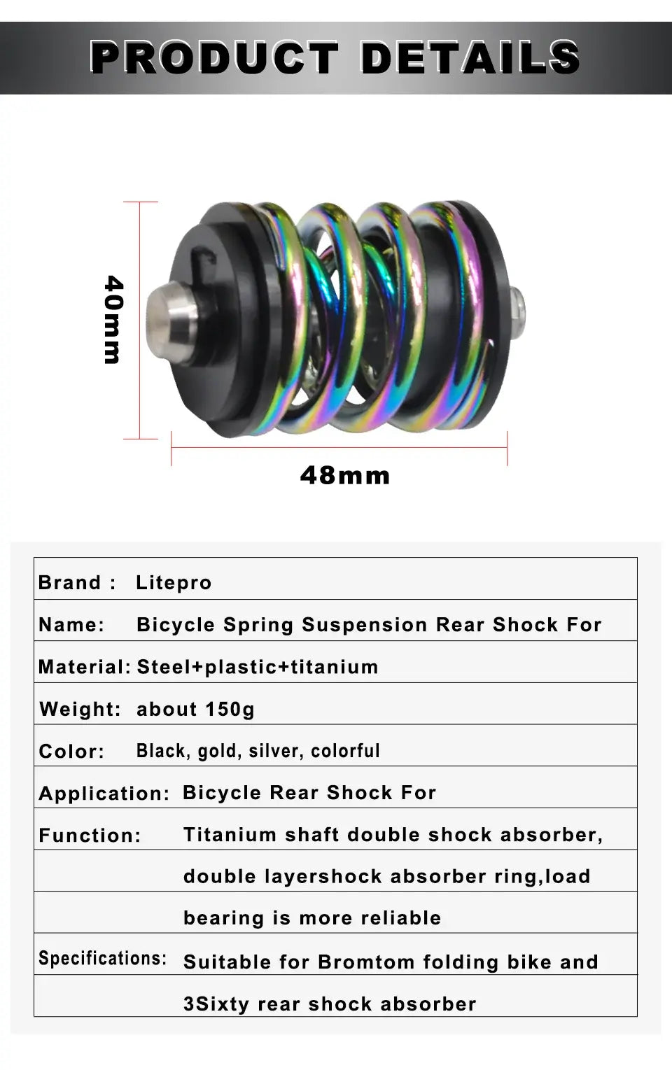 Litepro Dual Suspension Block - GoodTime Cycle