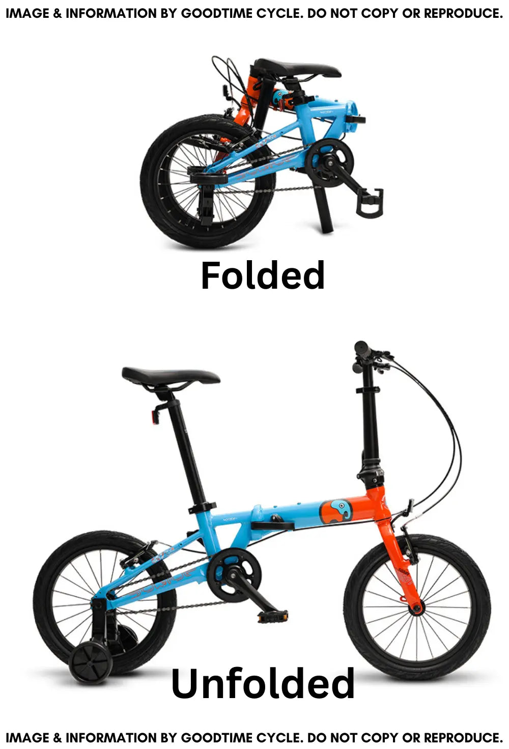 Sooibe 007 14″ Kids Foldable Bike GoodTimes Cycle