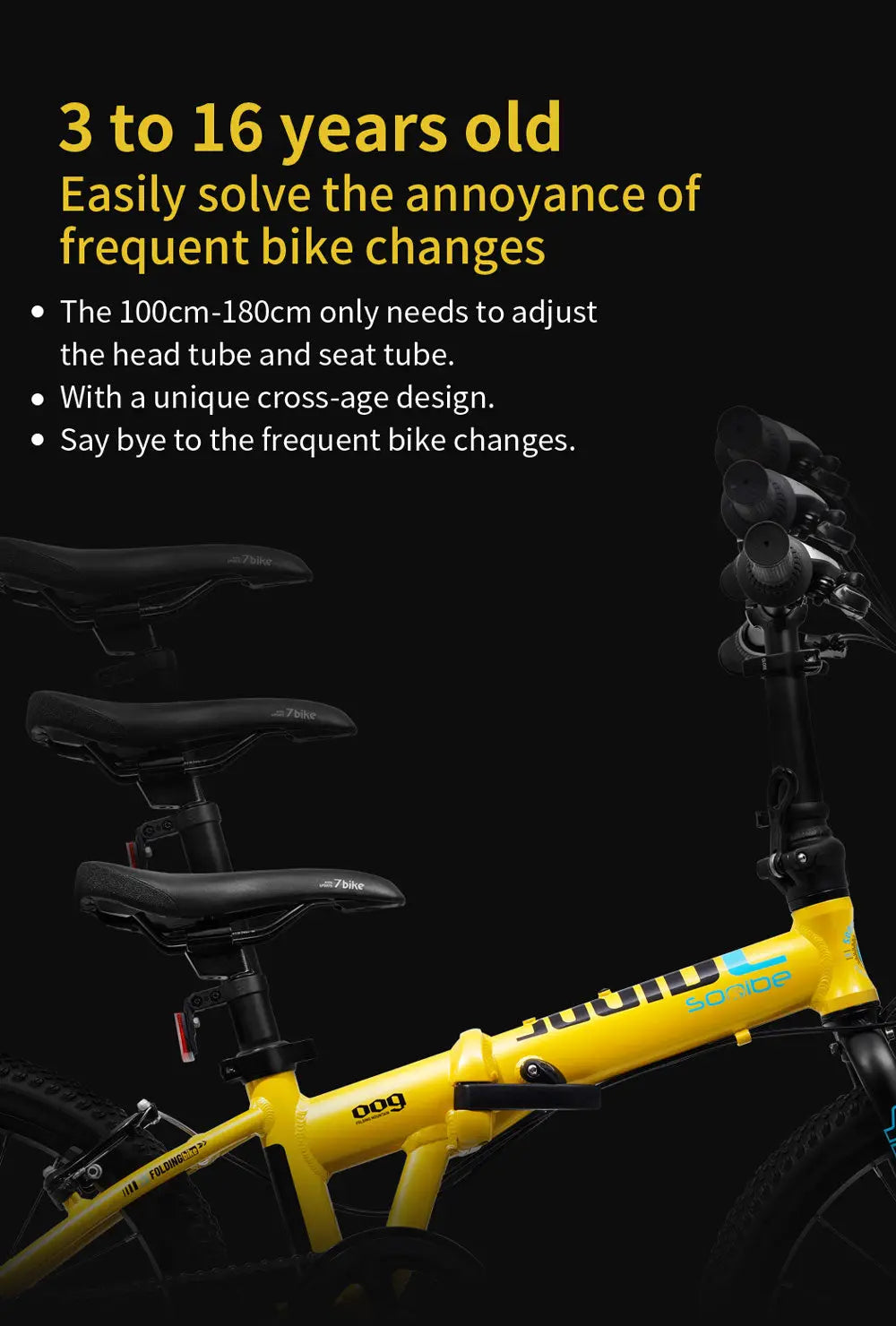 Sooibe 009 16″ Kids Foldable Mountain Bike GoodTimes Cycle