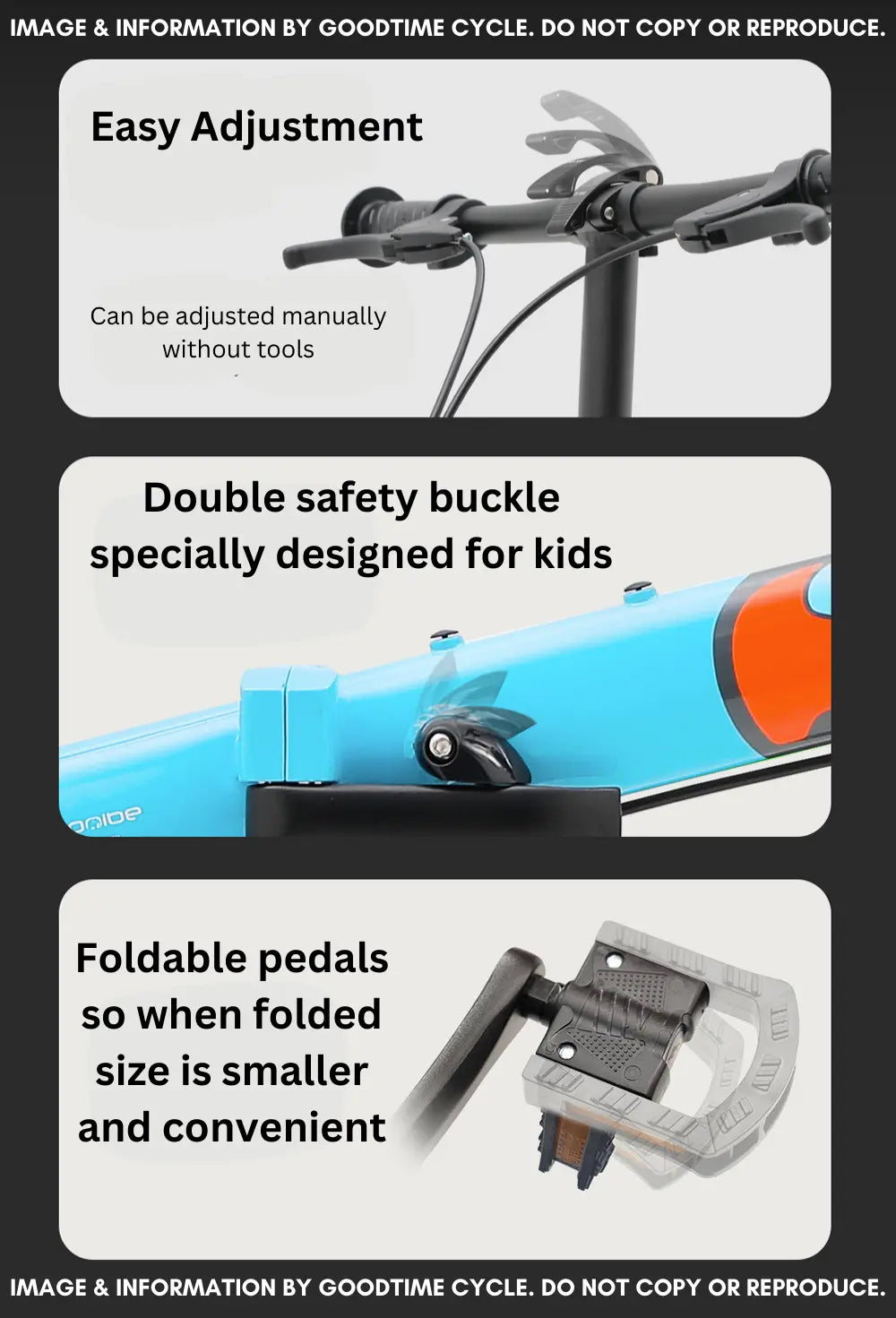 Sooibe 007 14″ Kids Foldable Bike GoodTimes Cycle