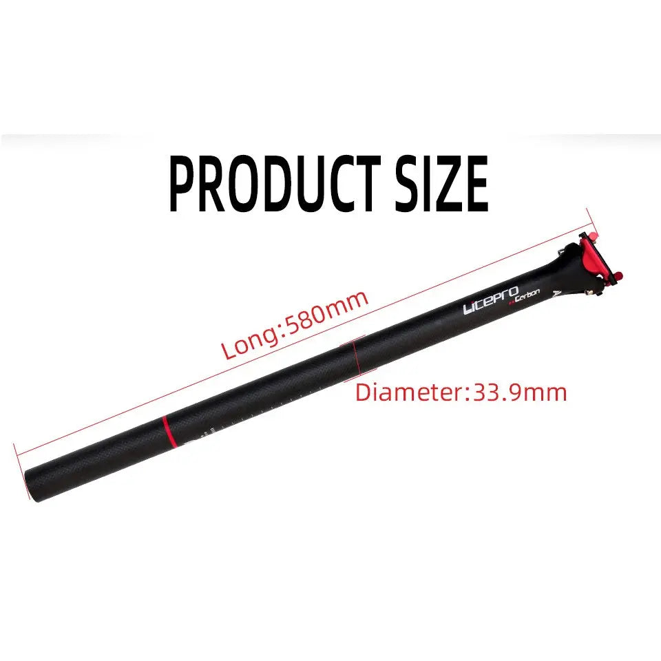 Litepro A65 Carbon Fiber Seatpost GoodTime Cycle