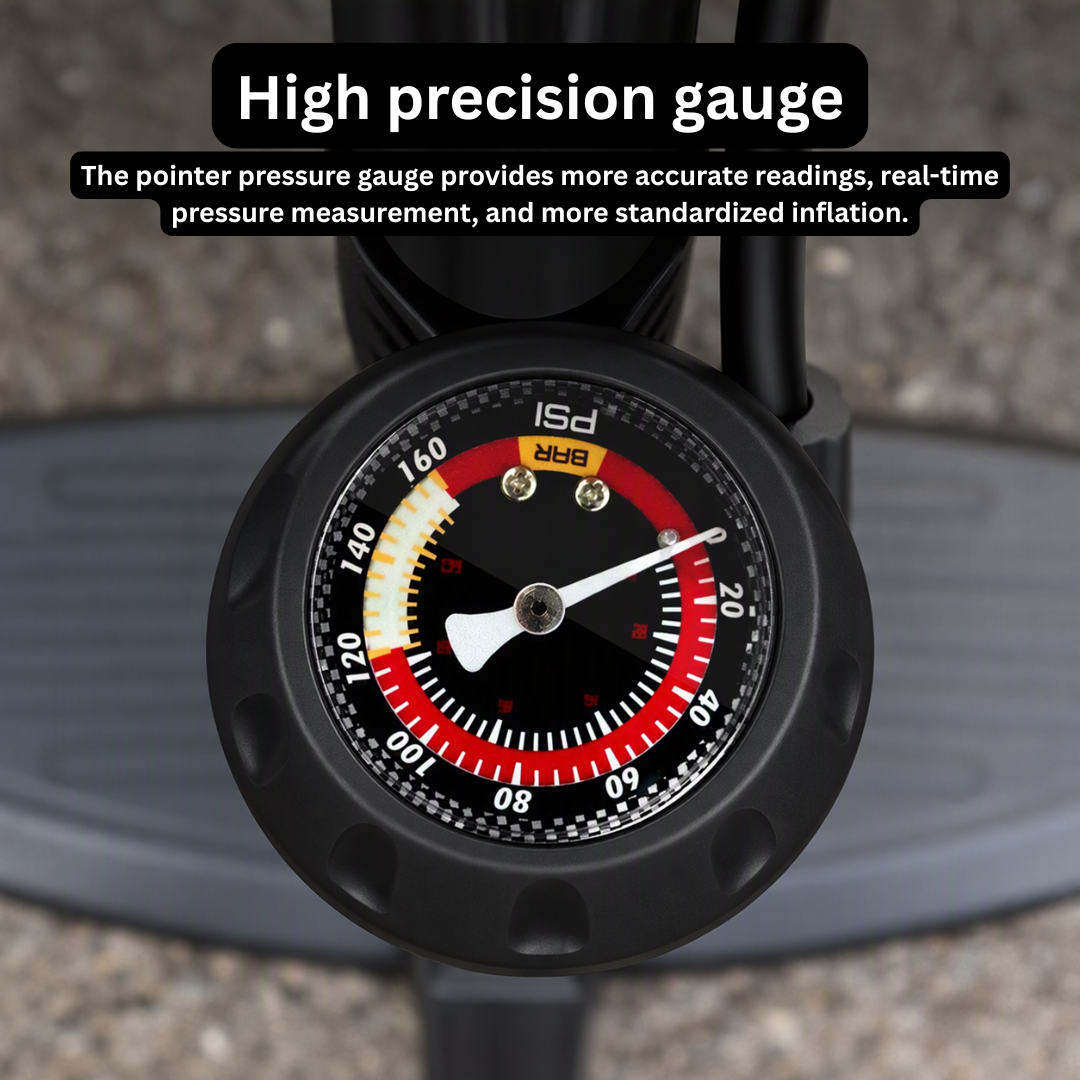 Floor Pump with Pressure Gauge