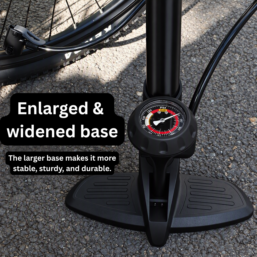Floor Pump with Pressure Gauge