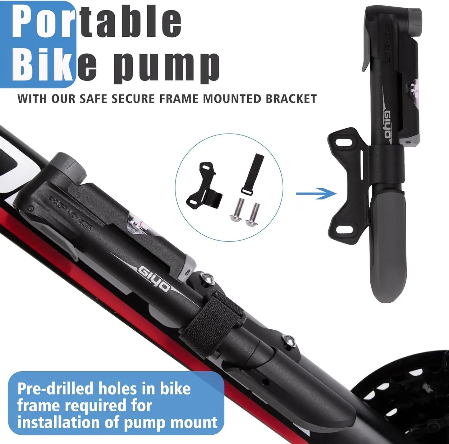 GIYO Mini Hand Pump - GoodTime Cycle