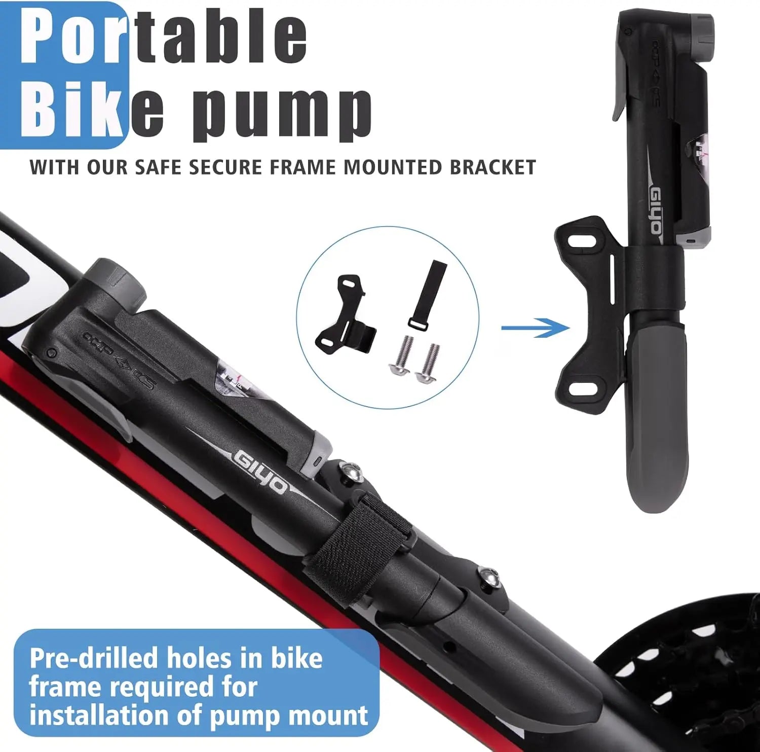 GIYO Mini Hand Pump - GoodTime Cycle