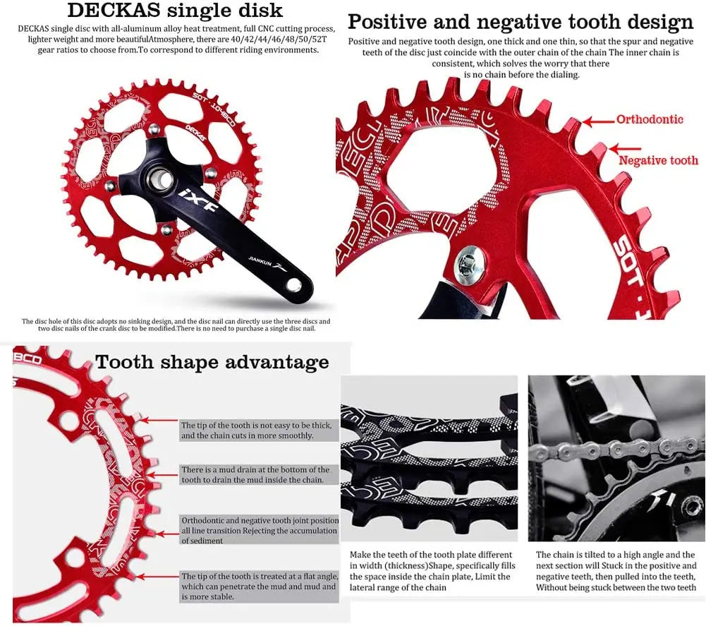 Deckas Oval Narrow Chainring GoodTime Cycle