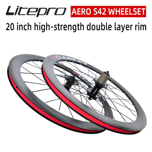 Litepro S42 406/451 Aero Wheelset - GoodTime Cycle