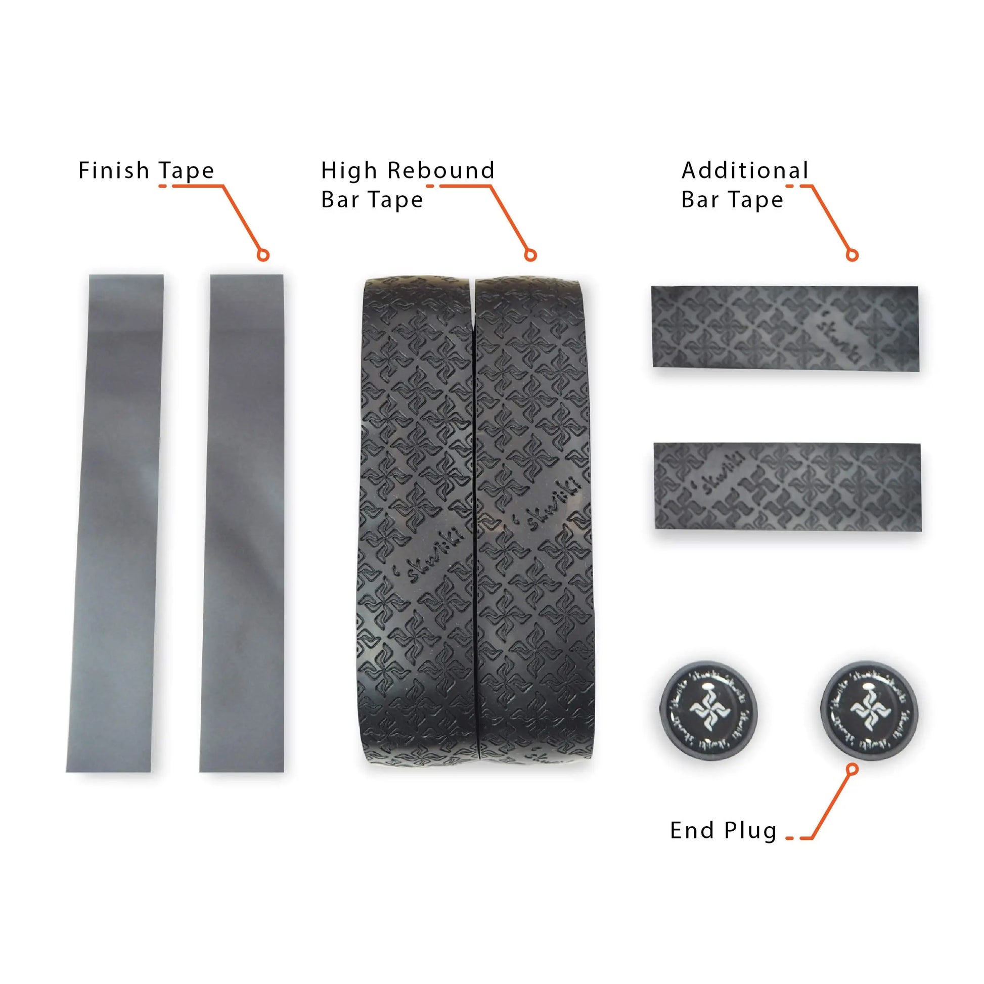 Skwiki Tacky PU Leather Bar Tape - GoodTime Cycle