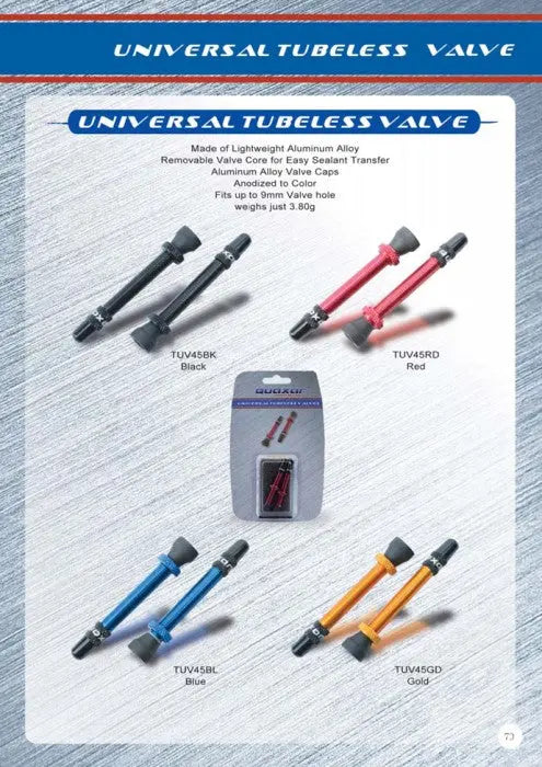 Quaxar Tubeless Valves 45mm GoodTime Cycle