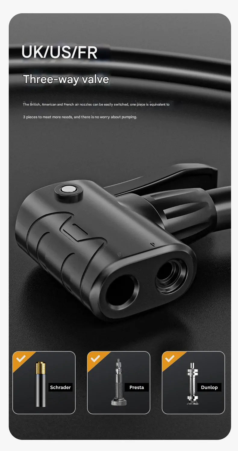 Floor Pump with Pressure Gauge - GoodTime Cycle