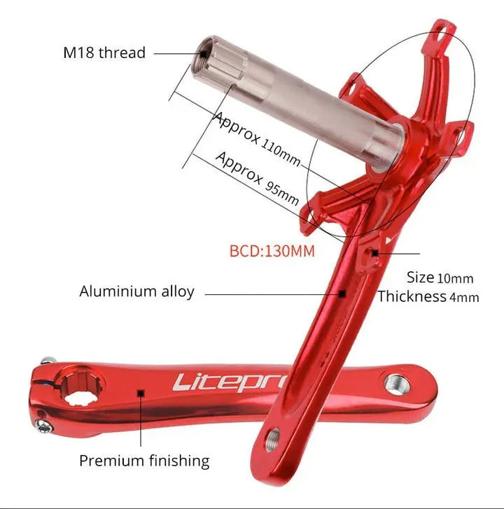Litepro Hollowtech Crankset GoodTime Cycle