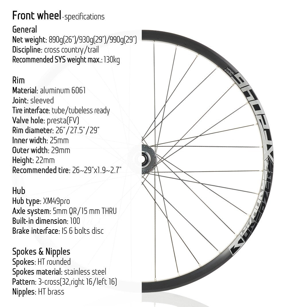 27.5"/29" Koozer XF2046 Wheelset
