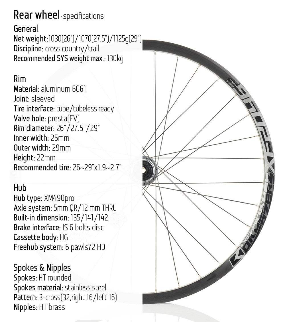27.5"/29" Koozer XF2046 Wheelset