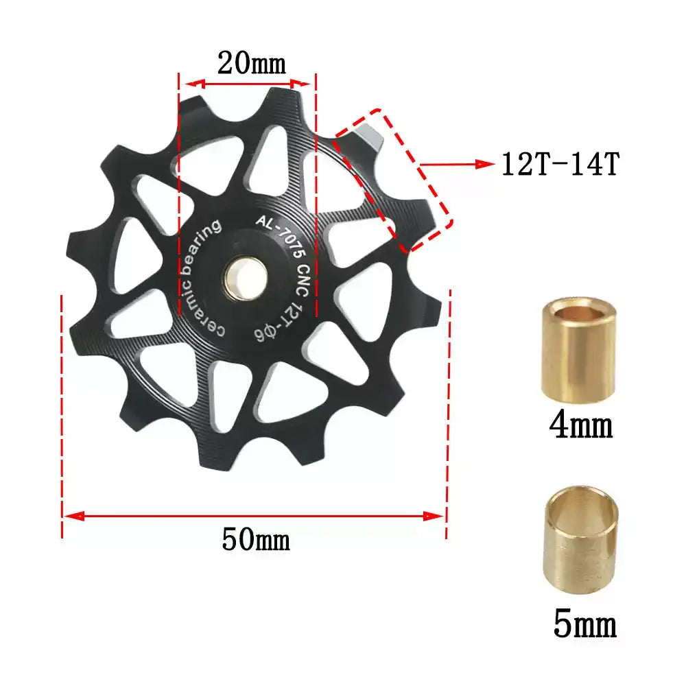 12T+14T Ceramic Jockey Wheel - GoodTime Cycle